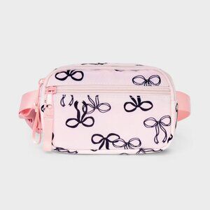 NEW Girls' Bow Print Crossbody Bag - Cat & Jack™ Pink